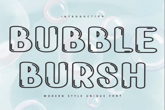 Bubble Bursh: A Festive Font for a Polished Brand