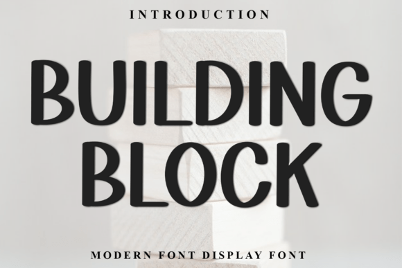 Building Block: A Festive Font for Digital Design