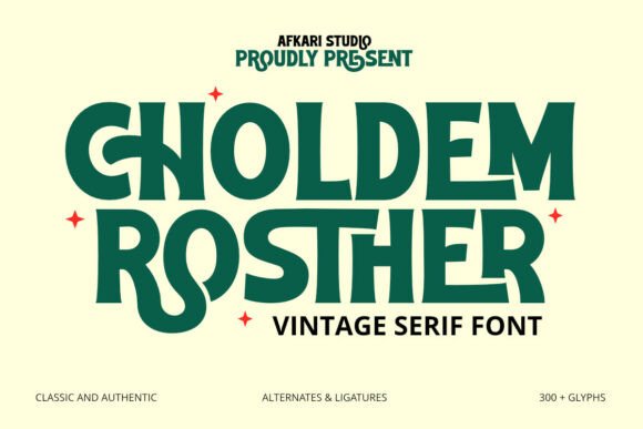 Choldem Rosther: A Timeless Serif for Digital Design