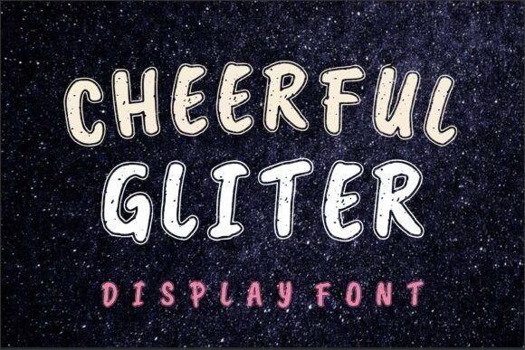 Font Choice That Speaks Volumes: Cheerful Gliter in Action