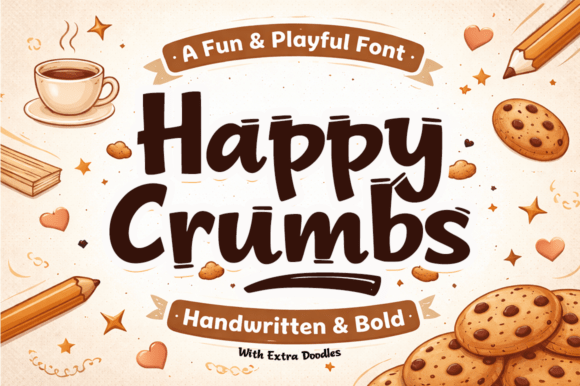 Happy Crumbs: A Playful Font for Digital Branding