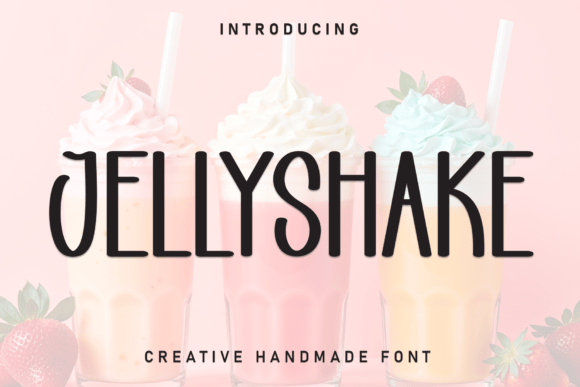 Jellyshake: A Handwritten Display Font for Creative Crafters