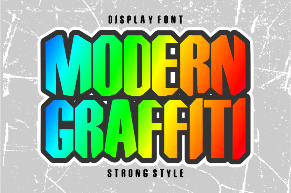 Modern Graffiti: A Bold Font for Editorial Design