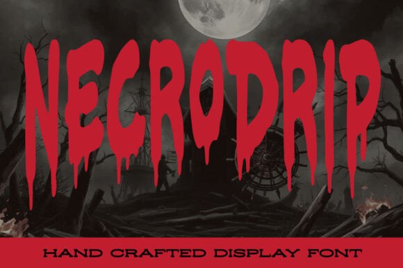 Necrodrip: A Display Font for Dark Digital Statements