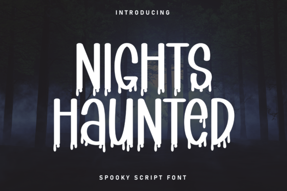 Nights Haunted: A Display Font for Web Design and Brand Identity