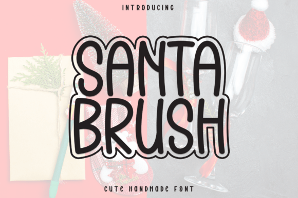 Santa Brush: A Handwritten Display Font for Crafters and Designers