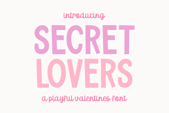 Secret Lovers: A Romantic Display Font for Branding Projects