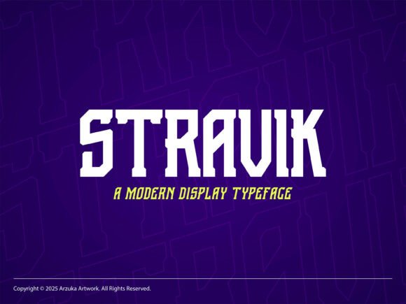 Stravik: The Bold Font That Elevates Your Brand