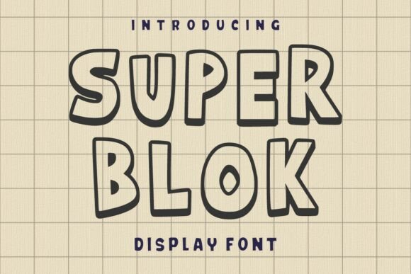 Super Blok: A Playful Display Font for Web Design