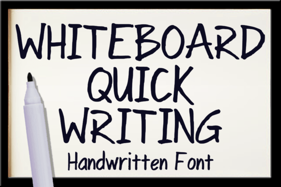 Whiteboard Quick Writing: A Versatile Display Font for Editorial Design