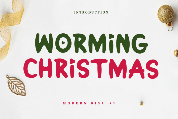 Worming Christmas: A Display Font for Editorial Elegance